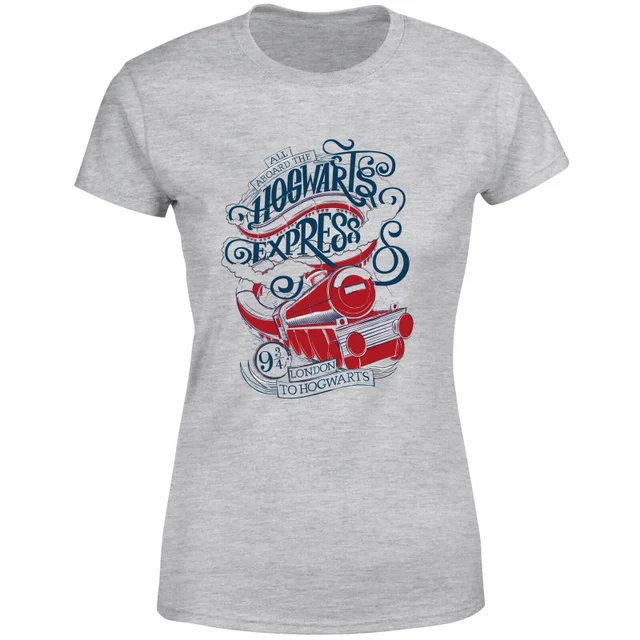 Harry Potter Hogwarts Express Women's T-Shirt - Grey