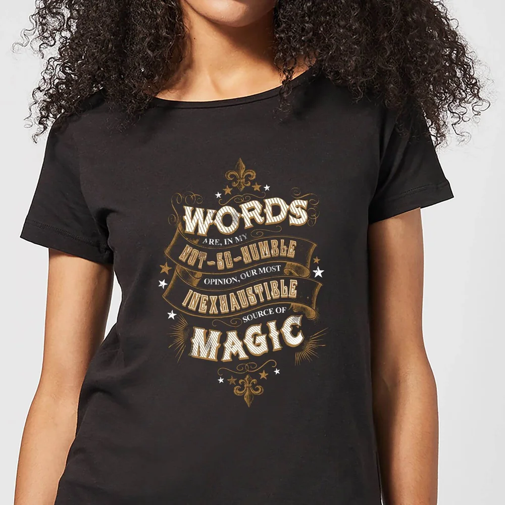 Harry Potter Words Are, In My Not So Humble Opinion Women's T-Shirt - Black - S Bild 1