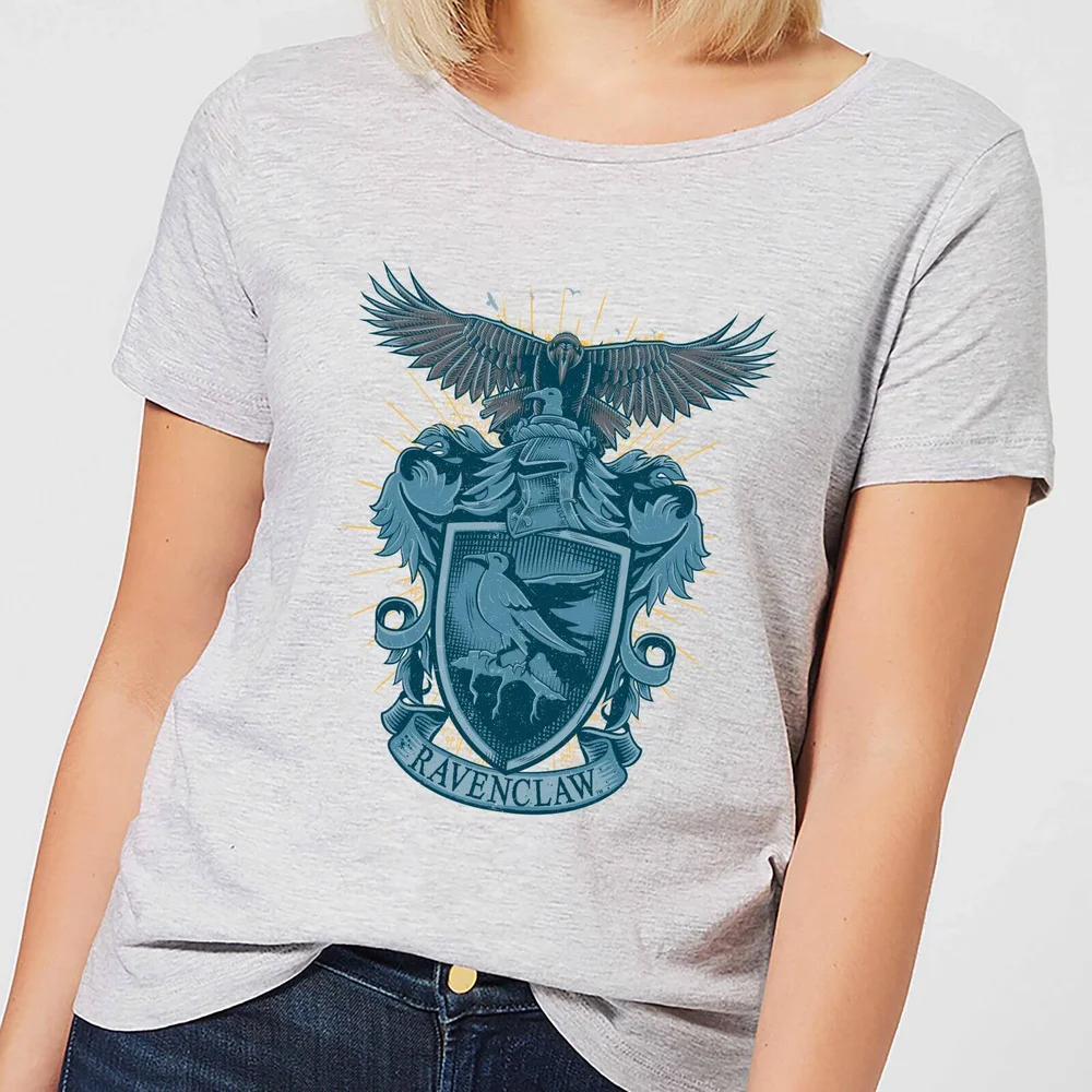 Harry Potter Ravenclaw Drawn Crest Women's T-Shirt - Grey - XS Bild 1