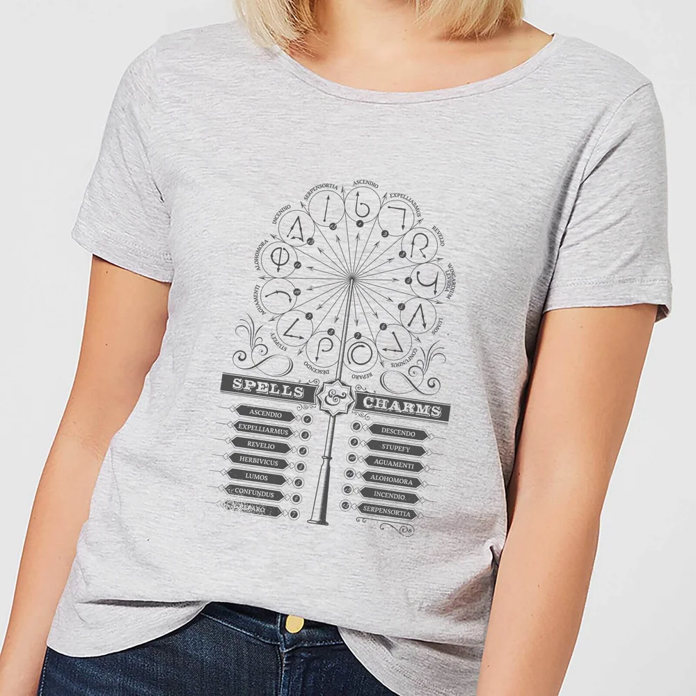 Harry Potter Spells Charms Women's T-Shirt - Grey - XS Bild 1