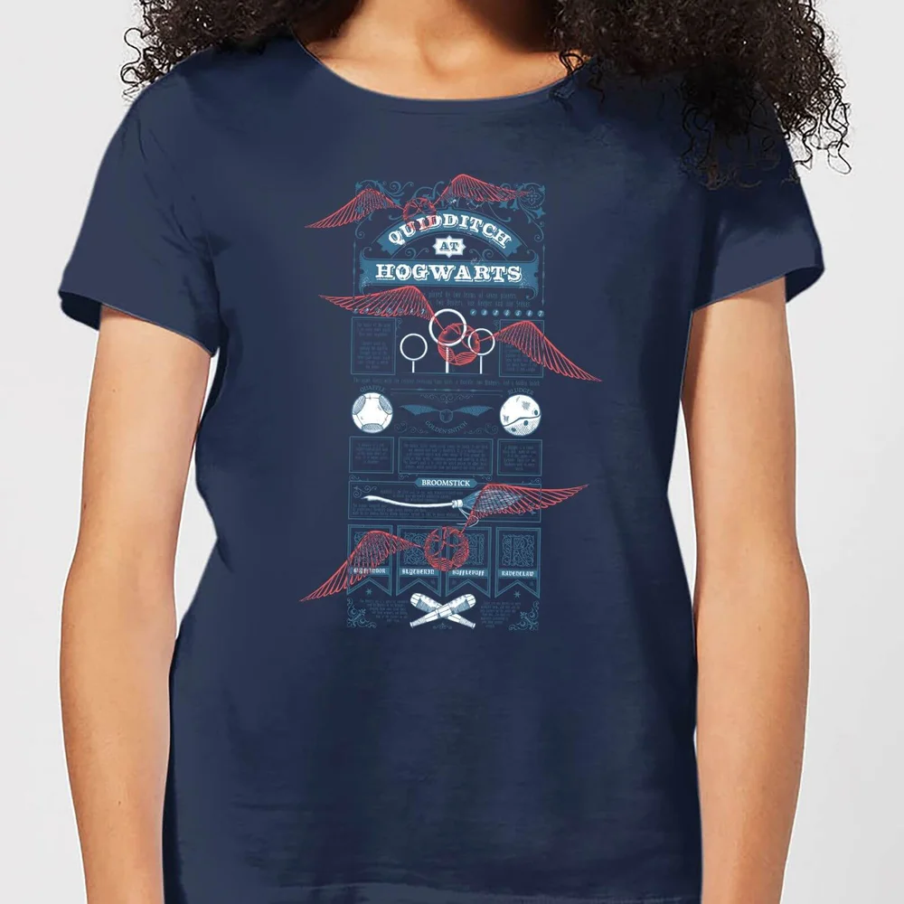 Harry Potter Quidditch At Hogwarts Women's T-Shirt - Navy - S Bild 1