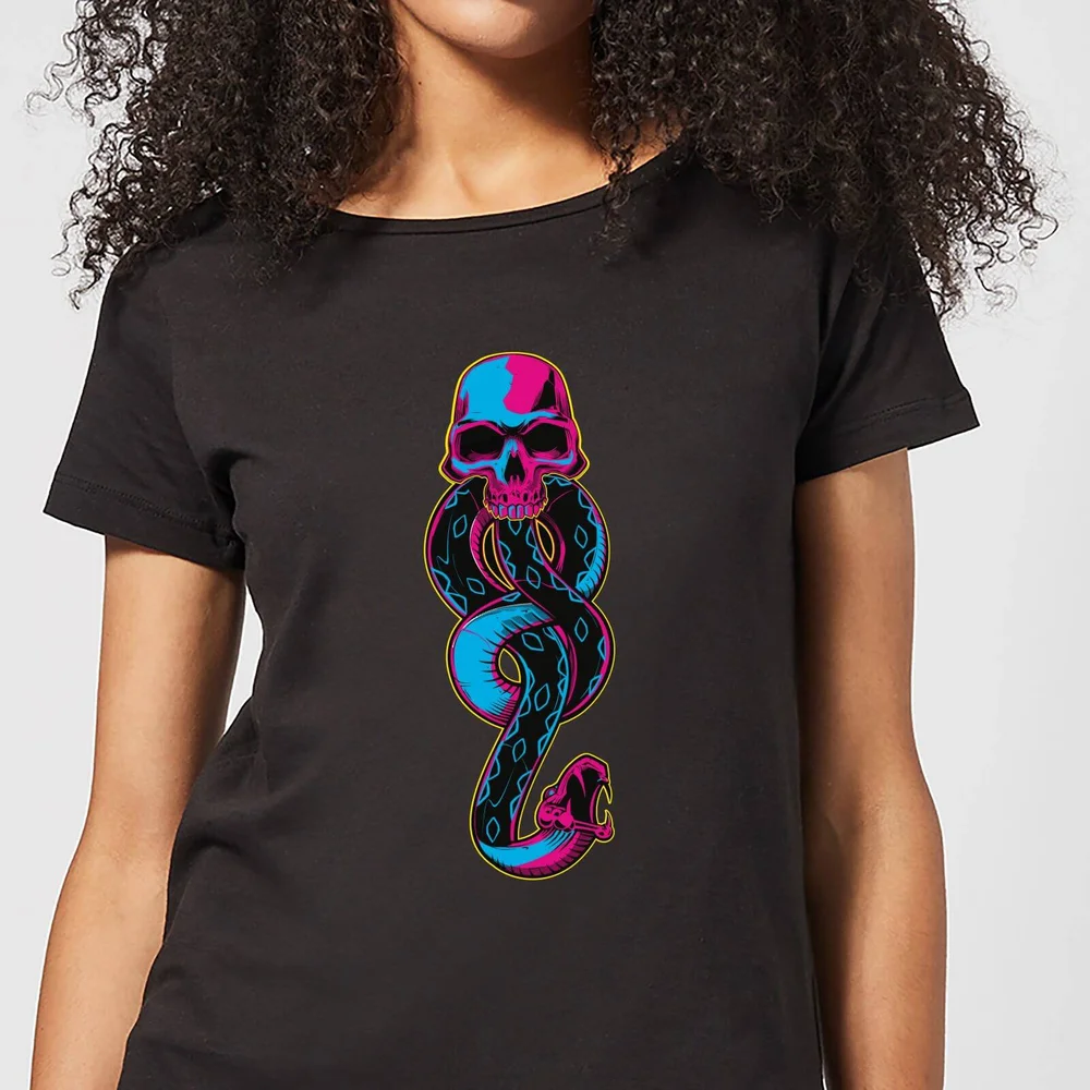 Harry Potter Dark Mark Neon Women's T-Shirt - Black - XS Bild 1