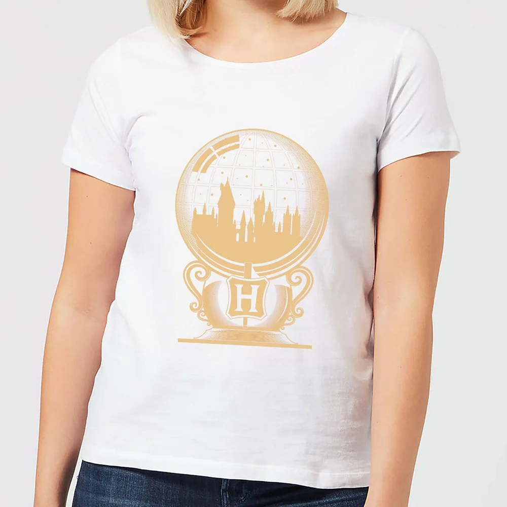 Harry Potter Hogwarts Snowglobe Women's T-Shirt - White - S Bild 1