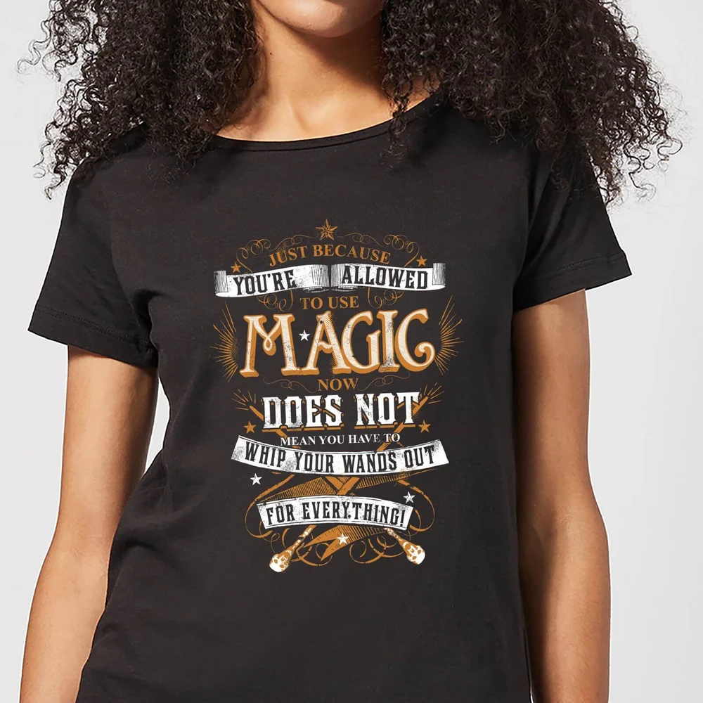 Harry Potter Whip Your Wands Out Women's T-Shirt - Black - S Bild 1