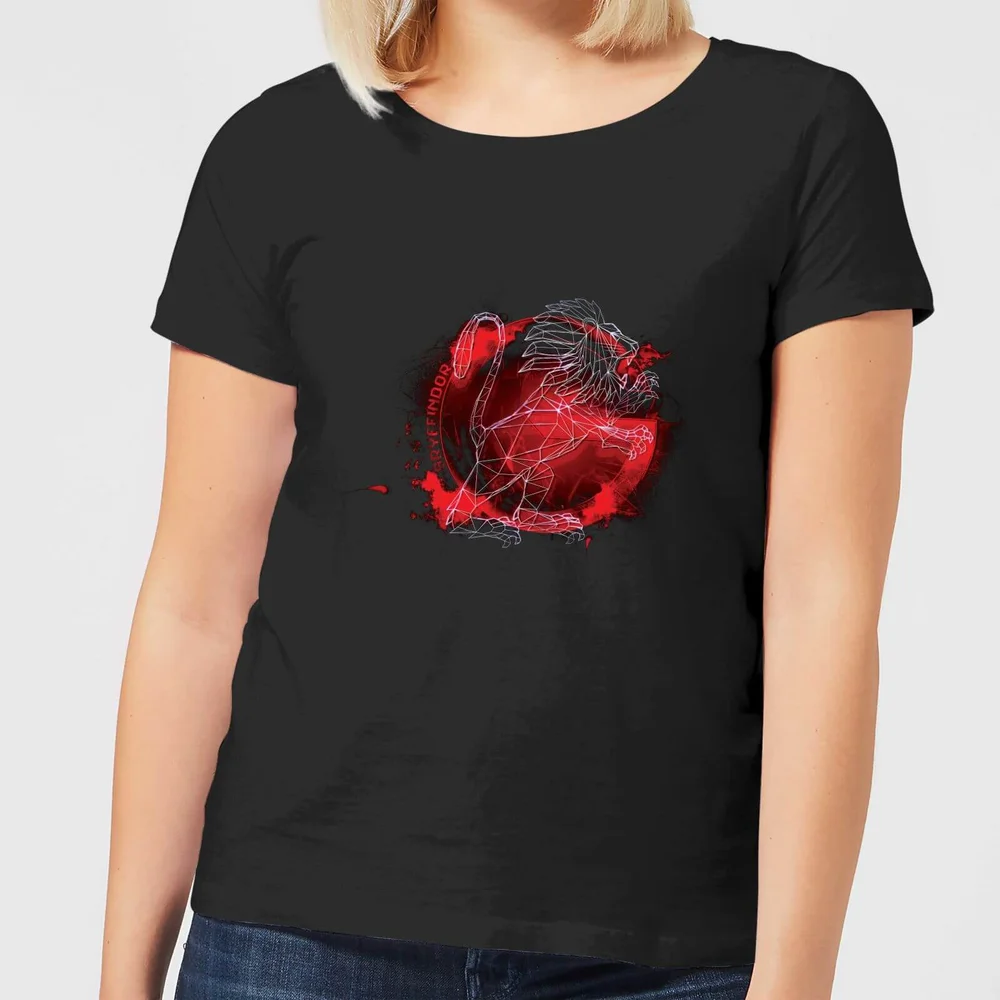 Harry Potter Gryffindor Geometric Women's T-Shirt - Black - S Bild 1