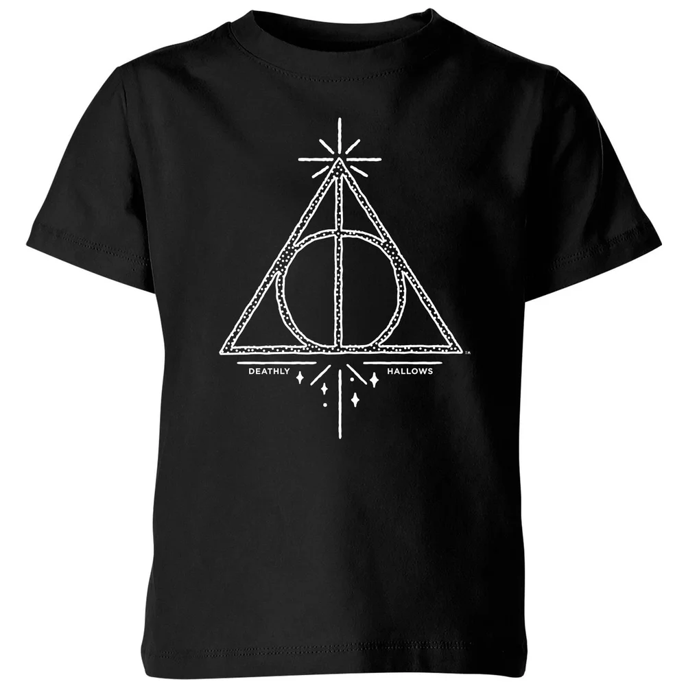 Harry Potter Deathly Hallows Kids' T-Shirt - Black - 3-4 Jahre Bild 1