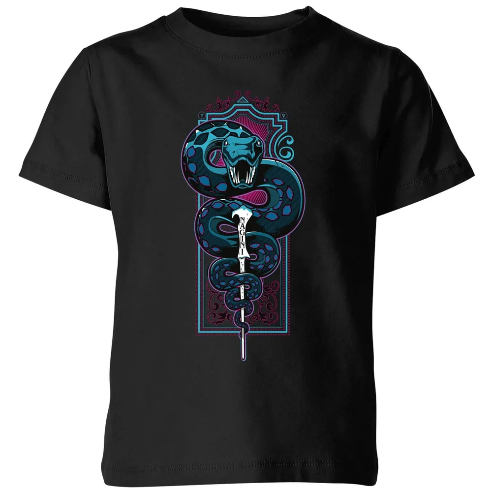 Harry Potter Nagini Neon Kids' T-Shirt - Black - 3-4 Jahre Bild 1