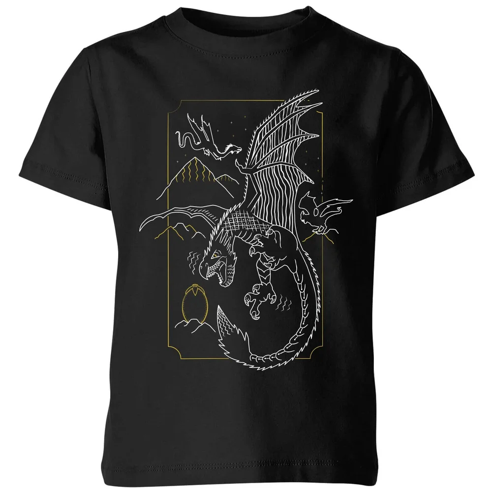 Harry Potter Hungarian Horntail Dragon Kids' T-Shirt - Black - 3-4 Jahre Bild 1