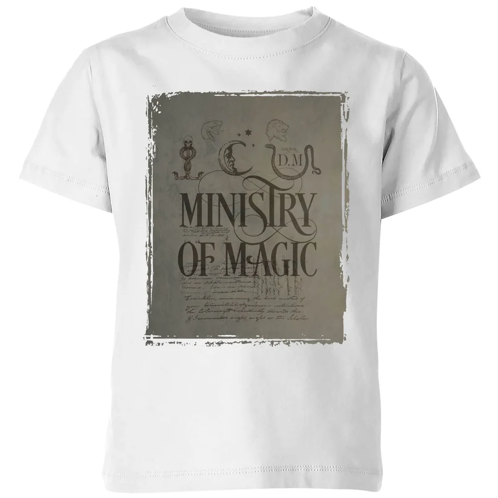 Harry Potter Ministry Of Magic Kids' T-Shirt - White - 3-4 Jahre Bild 1