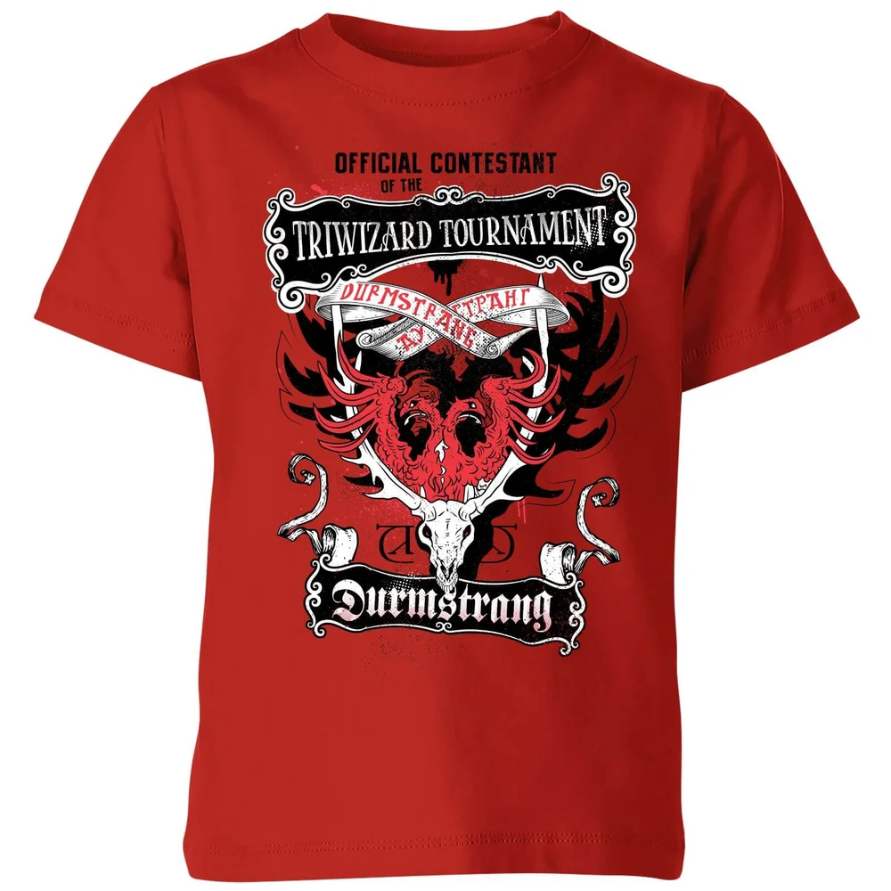 Harry Potter Triwizard Tournament Durmstrang Kids' T-Shirt - Red - 3-4 Jahre Bild 1