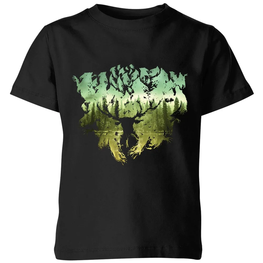 Harry Potter Patronus Lake Kids' T-Shirt - Black - 3-4 Jahre Bild 1
