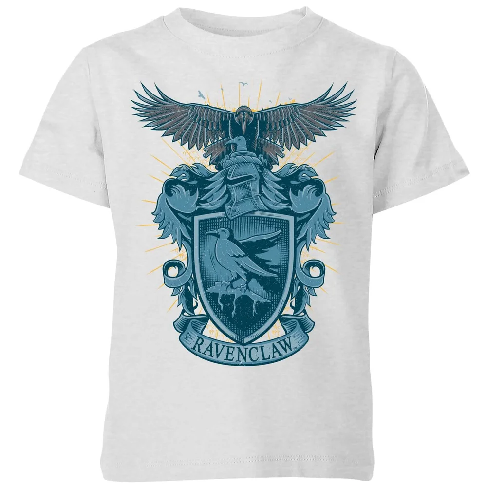 Harry Potter Ravenclaw Drawn Crest Kids' T-Shirt - Grey - 3-4 Jahre Bild 1