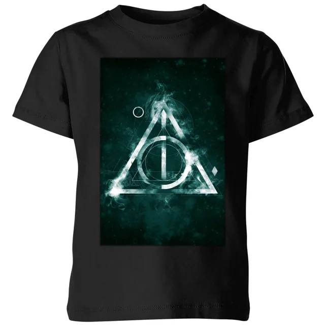 Harry Potter Hallows Painted Kids' T-Shirt - Black