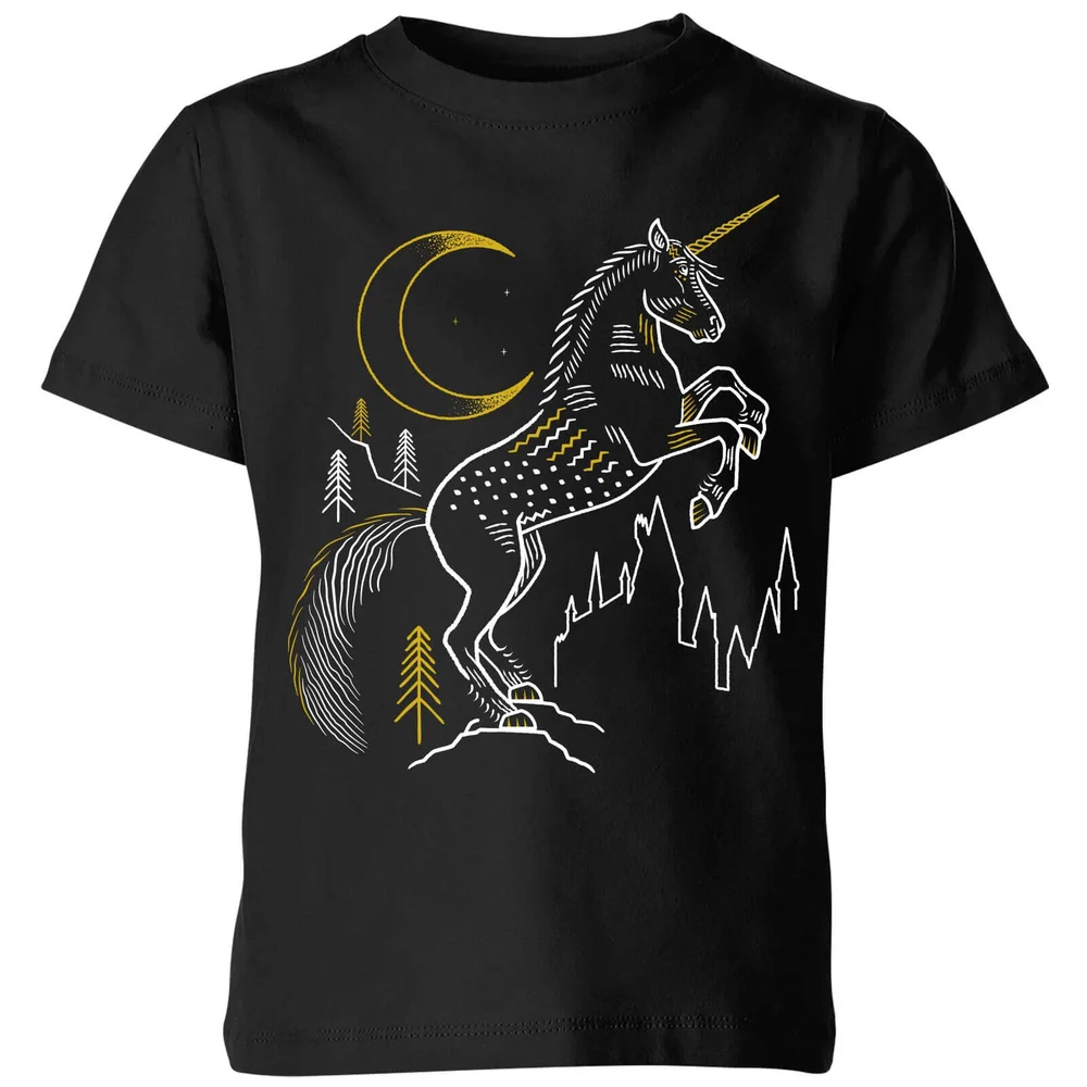Harry Potter Unicorn Kids' T-Shirt - Black - 3-4 Jahre Bild 1