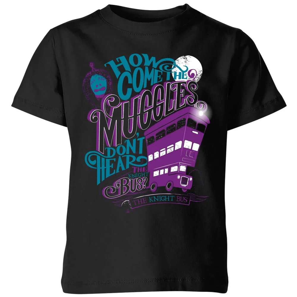 Harry Potter Knight Bus Kids' T-Shirt - Black - 3-4 Jahre Bild 1