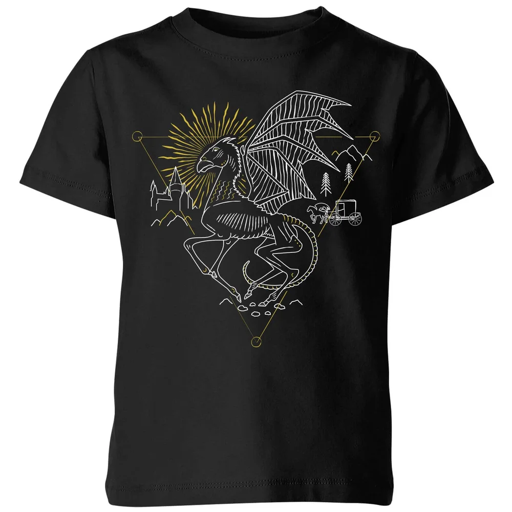 Harry Potter Thestral Kids' T-Shirt - Black - 3-4 Jahre Bild 1