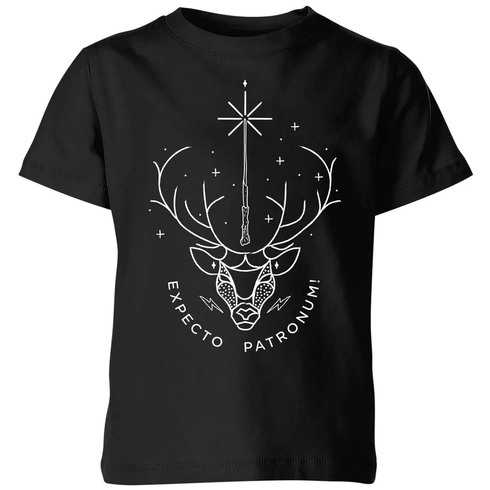 Harry Potter Expecto Patronum Kids' T-Shirt - Black - 3-4 Jahre Bild 1