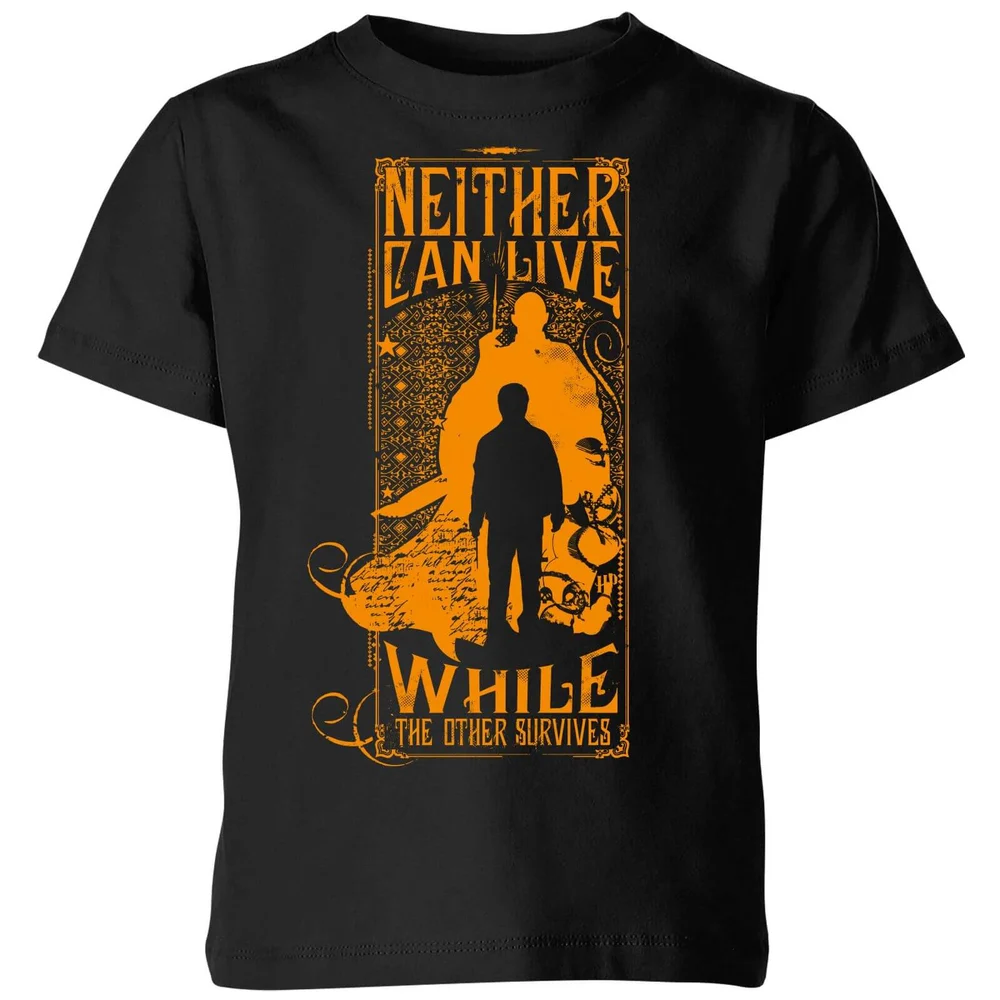 Harry Potter Neither Can Live Kids' T-Shirt - Black - 3-4 Jahre Bild 1