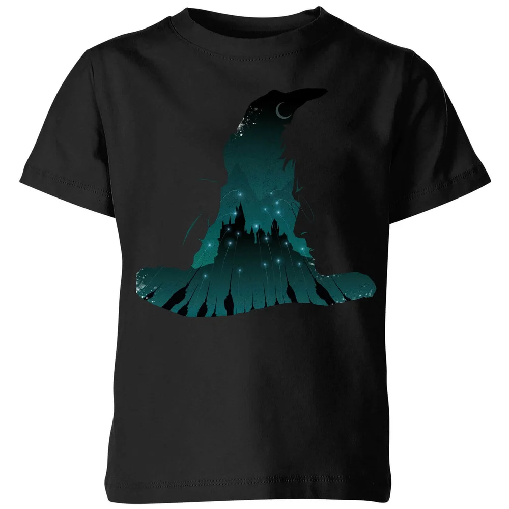 Harry Potter Sorting Hat Silhouette Kids' T-Shirt - Black - 3-4 Jahre Bild 1