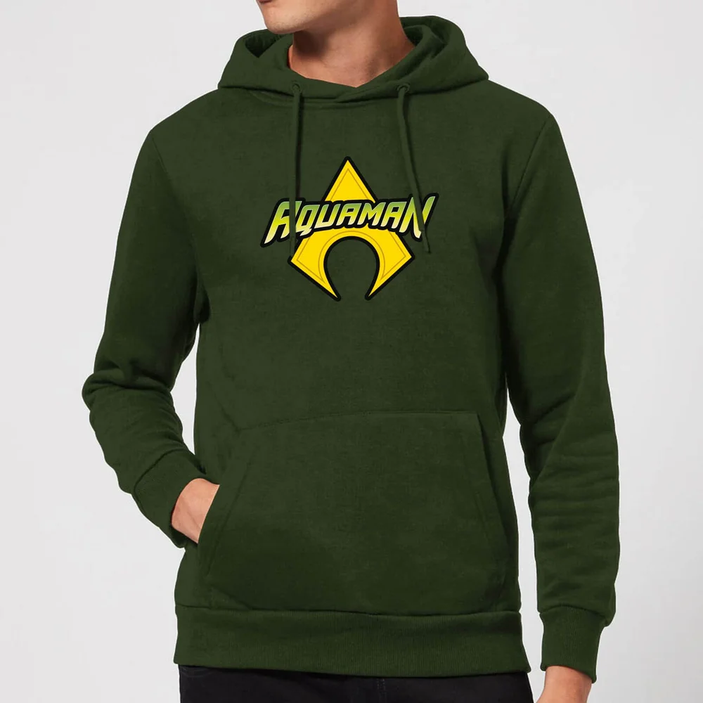 Justice League Aquaman Logo Hoodie - Forest Green - S Bild 1