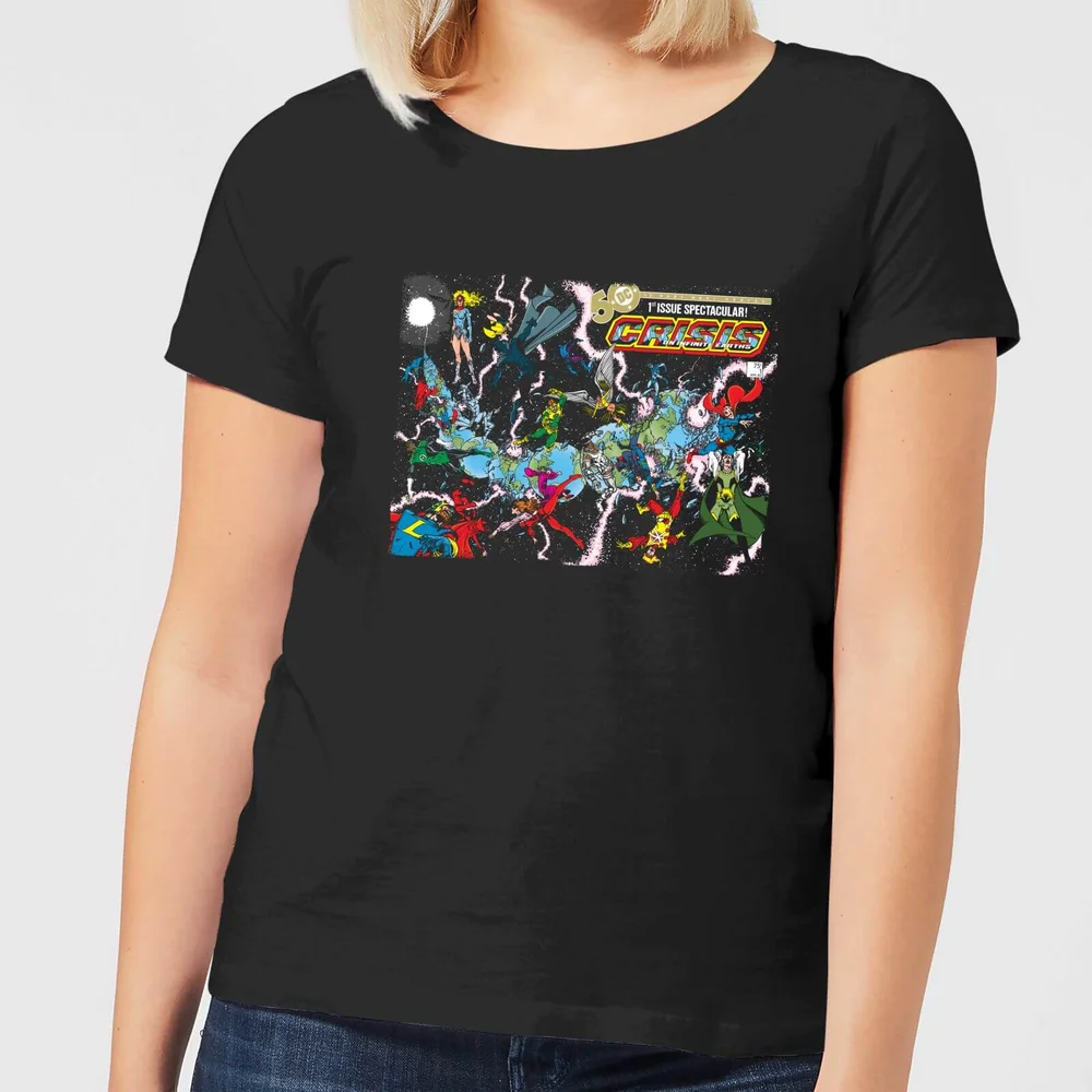 Justice League Crisis On Infinite Earths Cover Women's T-Shirt - Black - S Bild 1