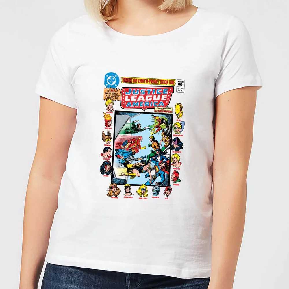 Justice League Crisis On Earth-Prime Cover Women's T-Shirt - White - S Bild 1