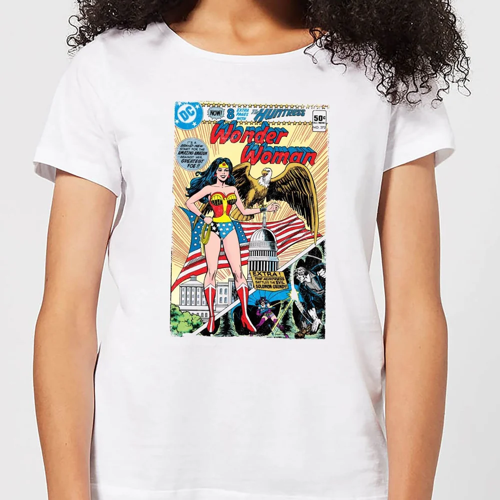 Justice League Wonder Woman Cover Women's T-Shirt - White - S Bild 1