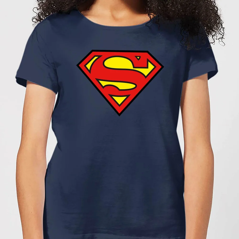 Justice League Superman Logo Women's T-Shirt - Navy - S Bild 1
