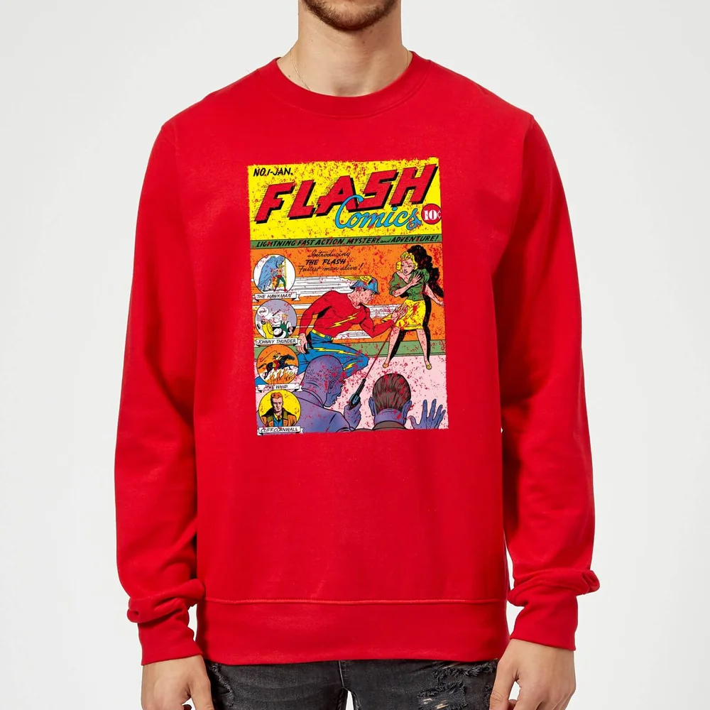 Justice League The Flash Issue One Sweatshirt - Red - S Bild 1