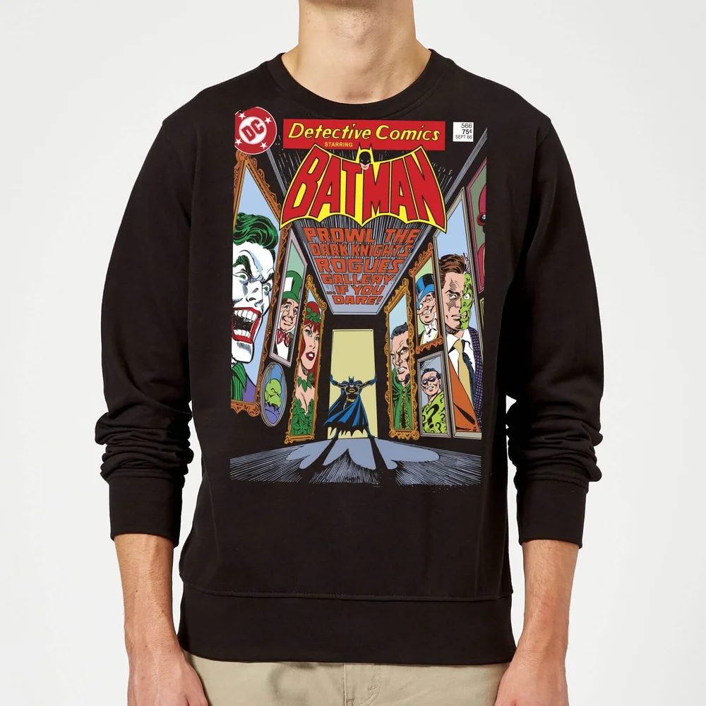 Batman The Dark Knight's Rogues Gallery Cover Sweatshirt - Black - S Bild 1