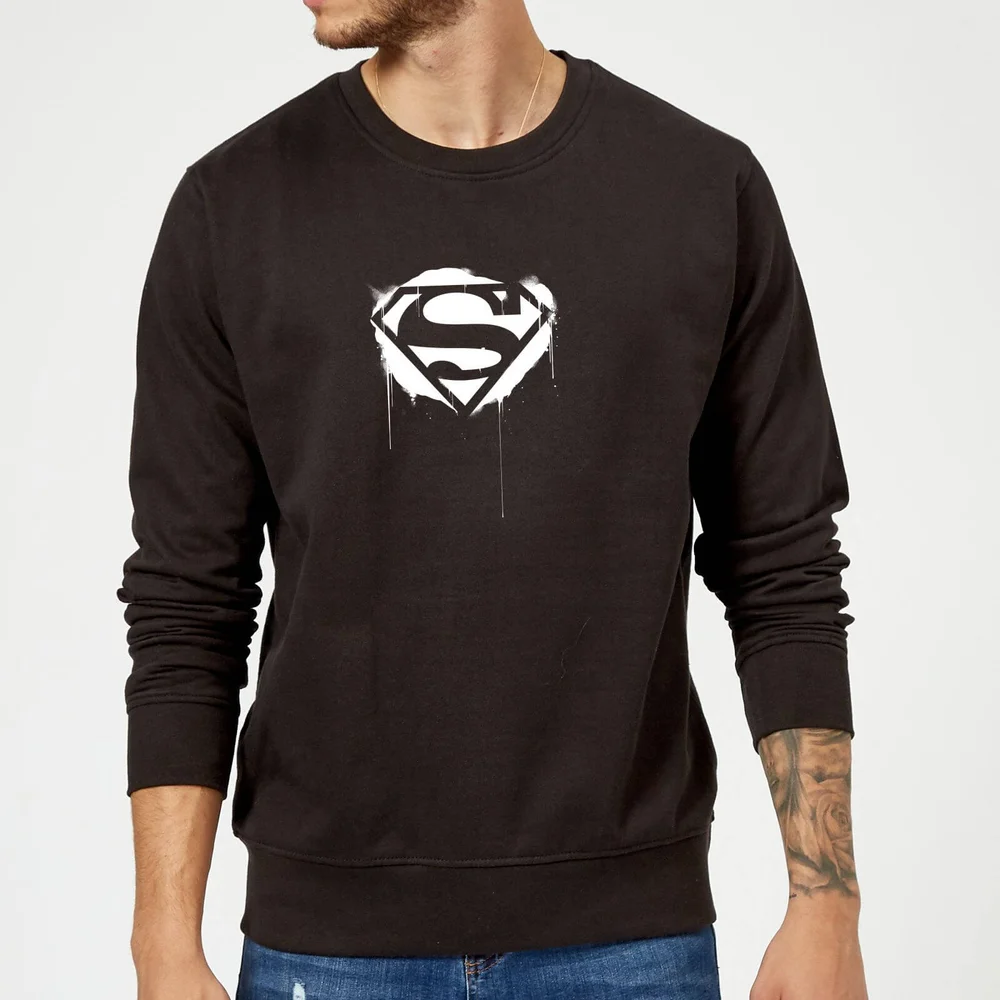 Justice League Graffiti Superman Sweatshirt - Black - S Bild 1