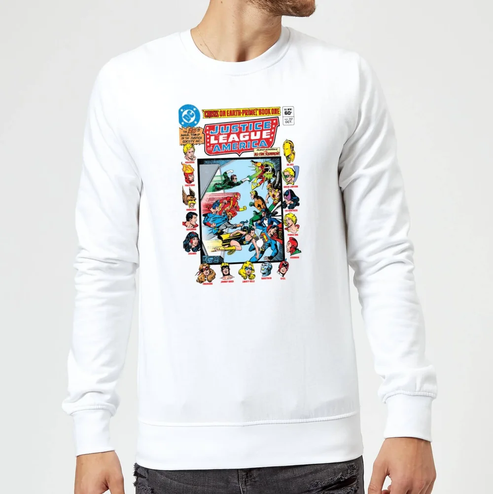 Justice League Crisis On Earth-Prime Cover Sweatshirt - White - S Bild 1