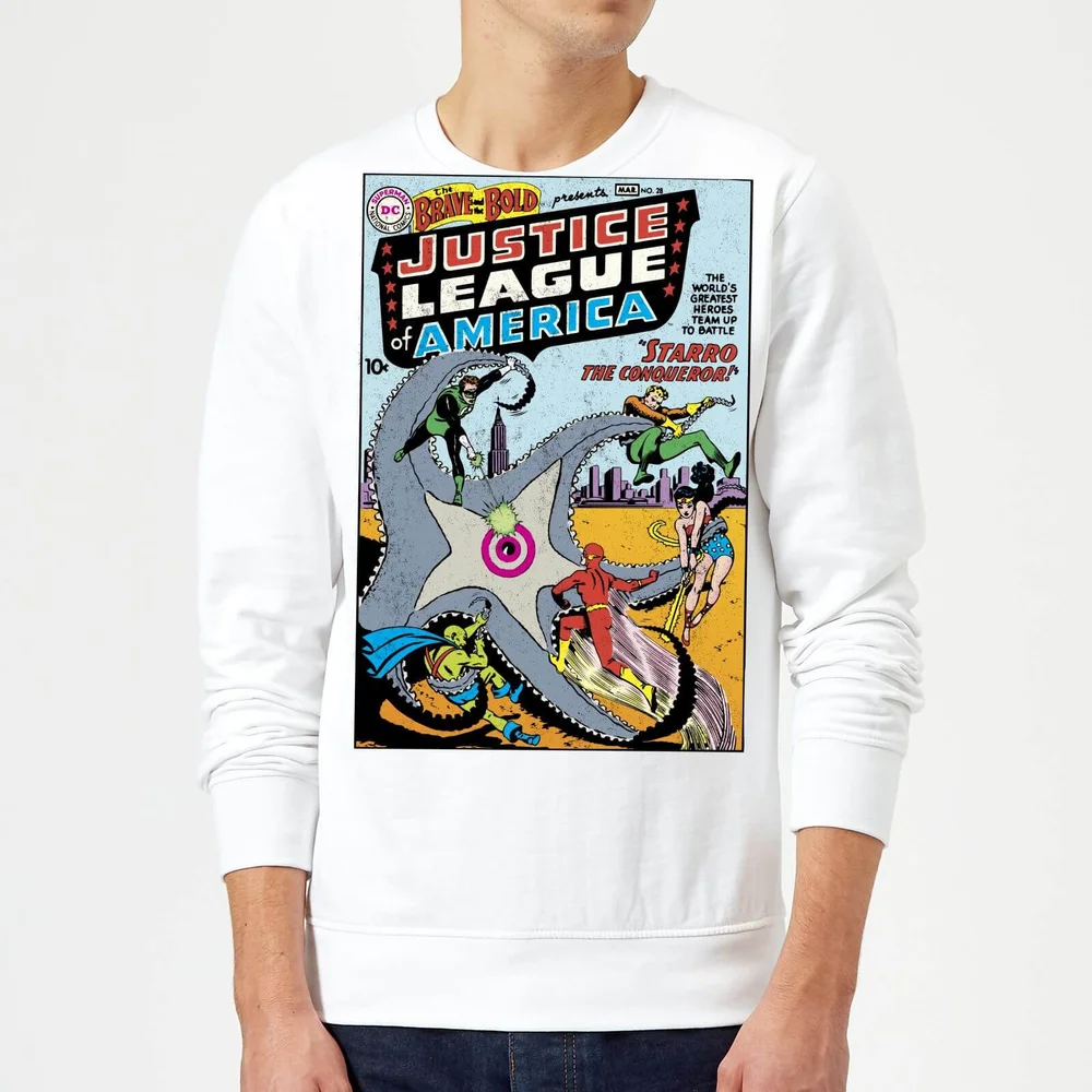 Justice League Starro The Conqueror Cover Sweatshirt - White - S Bild 1