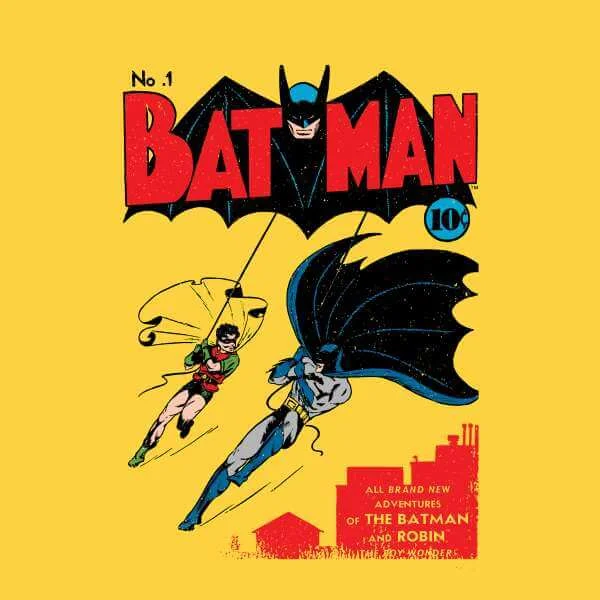 Batman Batman Issue Number One Men's T-Shirt - Yellow