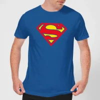 Justice League Supergirl Logo Men's T-Shirt - Royal Blue - undefined undefined