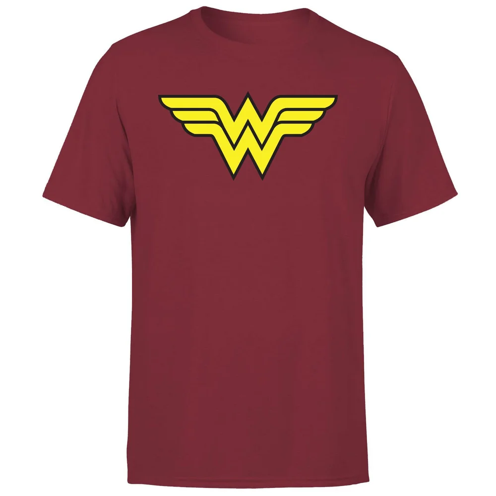 Justice League Wonder Woman Logo Men's T-Shirt - Burgundy - S Bild 1