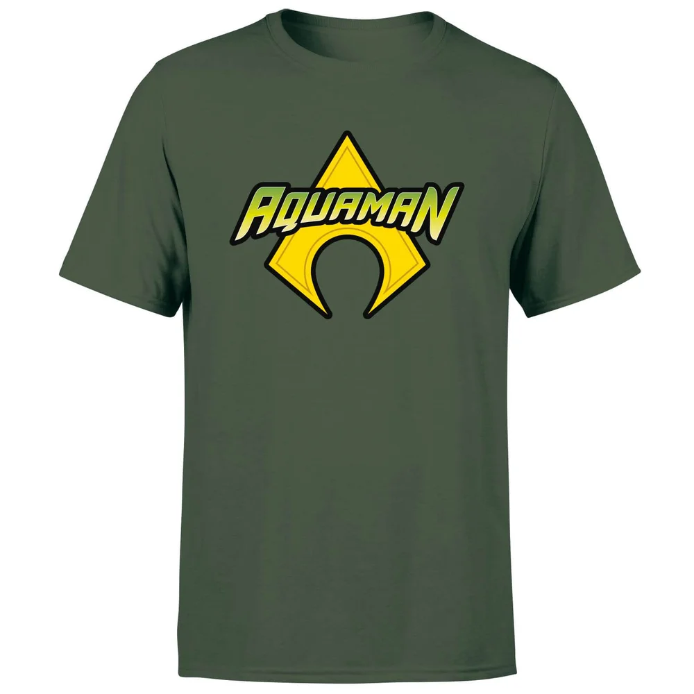 Justice League Aquaman Logo Men's T-Shirt - Forest Green - S Bild 1