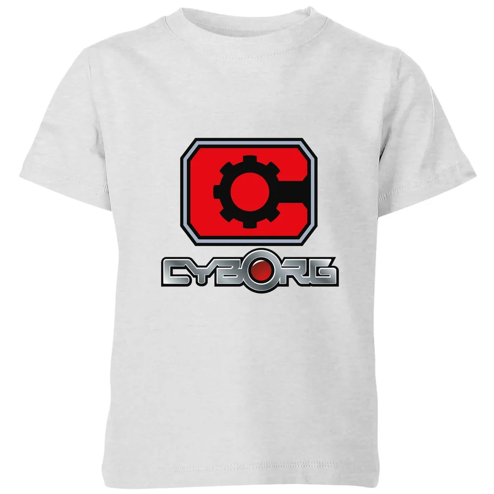 Justice League Cyborg Logo Kids' T-Shirt - Grey - 3-4 Jahre Bild 1