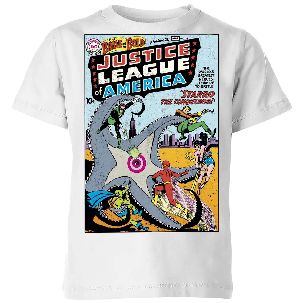 Justice League Starro The Conqueror Cover Kids' T-Shirt - White - 3-4 Jahre Bild 1