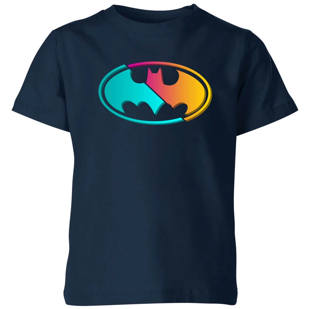 Justice League Neon Batman Kids' T-Shirt - Navy - 3-4 Jahre Bild 1
