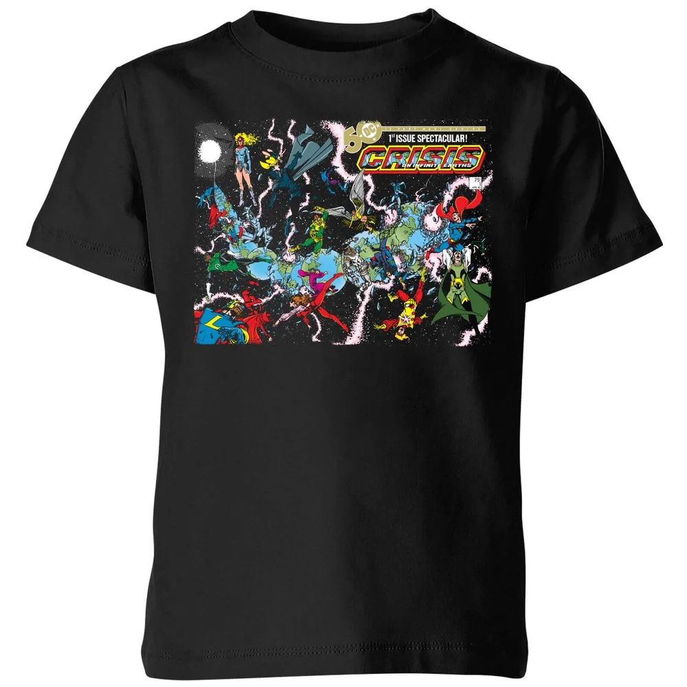 Justice League Crisis On Infinite Earths Cover Kids' T-Shirt - Black - 3-4 Jahre Bild 1