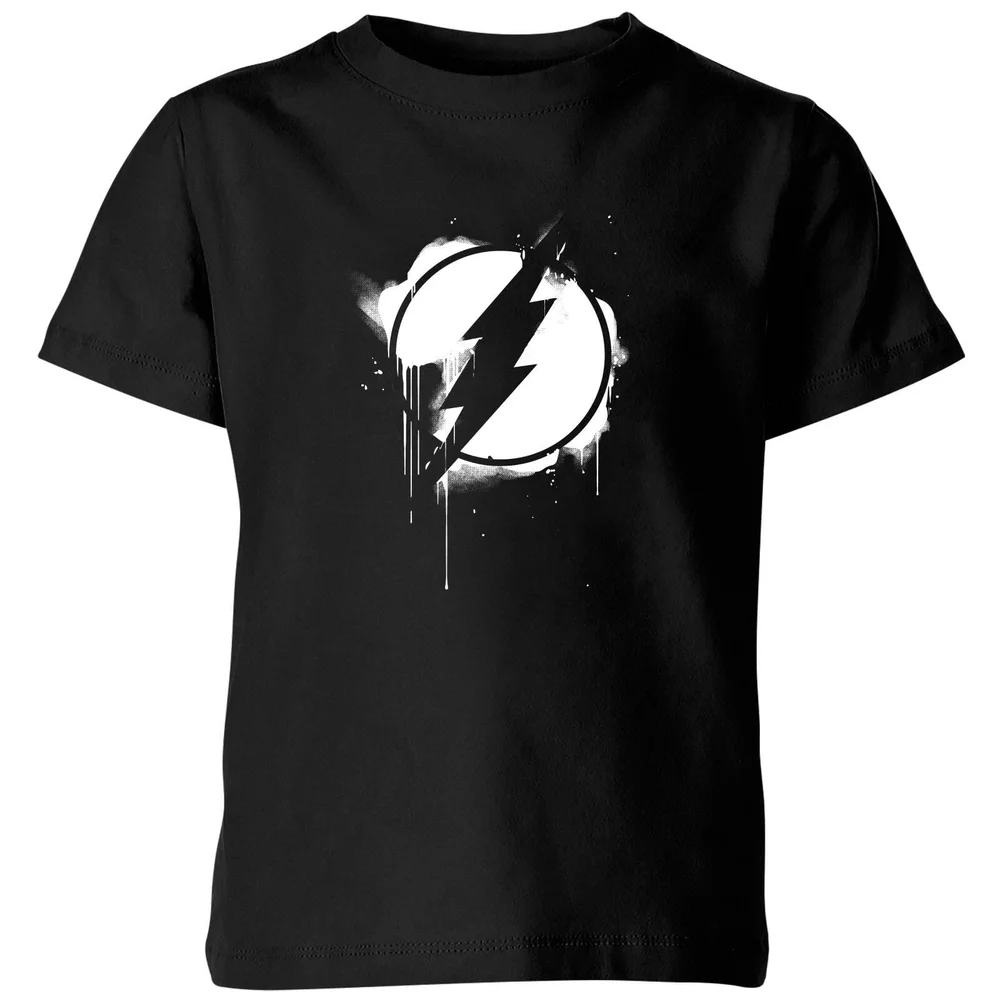 Justice League Graffiti The Flash Kids' T-Shirt - Black - 3-4 Jahre Bild 1