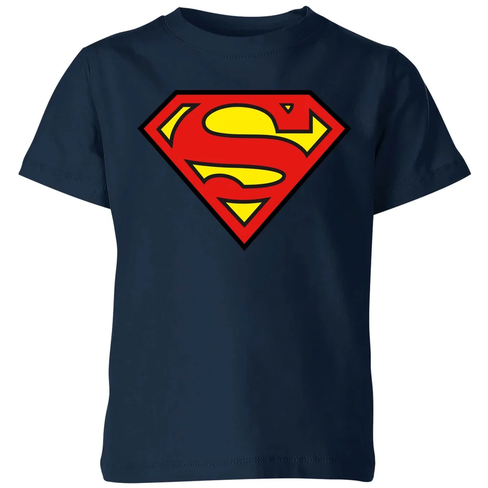 Justice League Superman Logo Kids' T-Shirt - Navy - 3-4 Jahre Bild 1