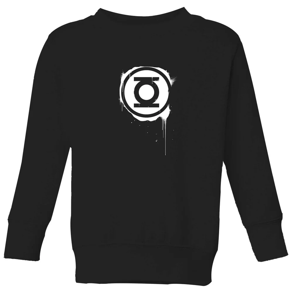 Justice League Graffiti Green Lantern Kids' Sweatshirt - Black - 3-4 Jahre Bild 1