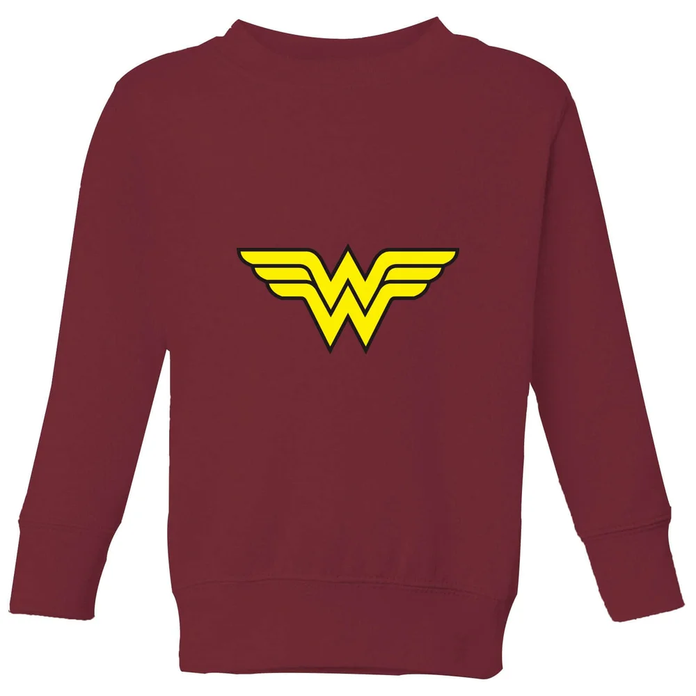 Justice League Wonder Woman Logo Kids' Sweatshirt - Burgundy - 3-4 Jahre Bild 1