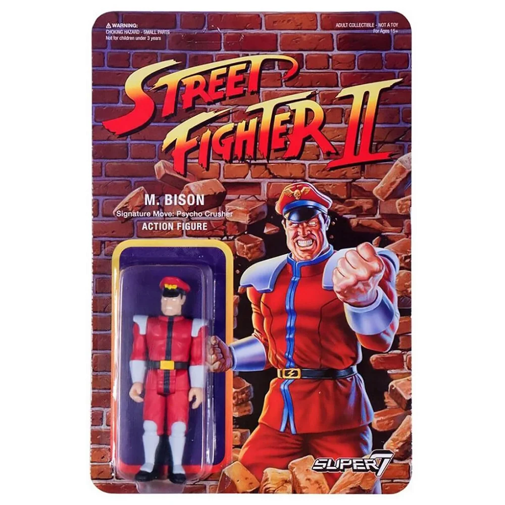 Super7 Street Fighter M Bison ReAction Figure Bild 1