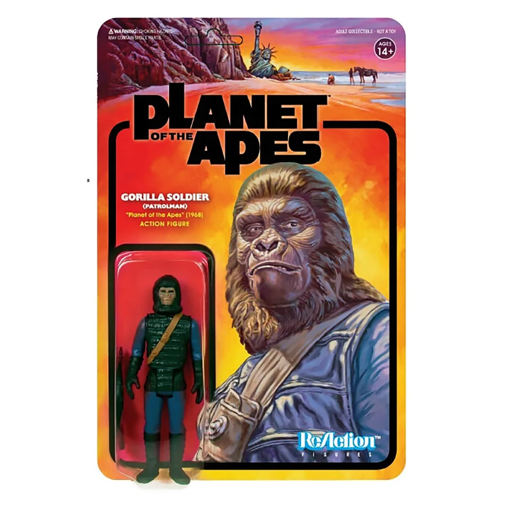 Super7 Planet of the Apes Wave 2 Ape Soldier 2 (Patrolman) ReAction-Figur Bild 1