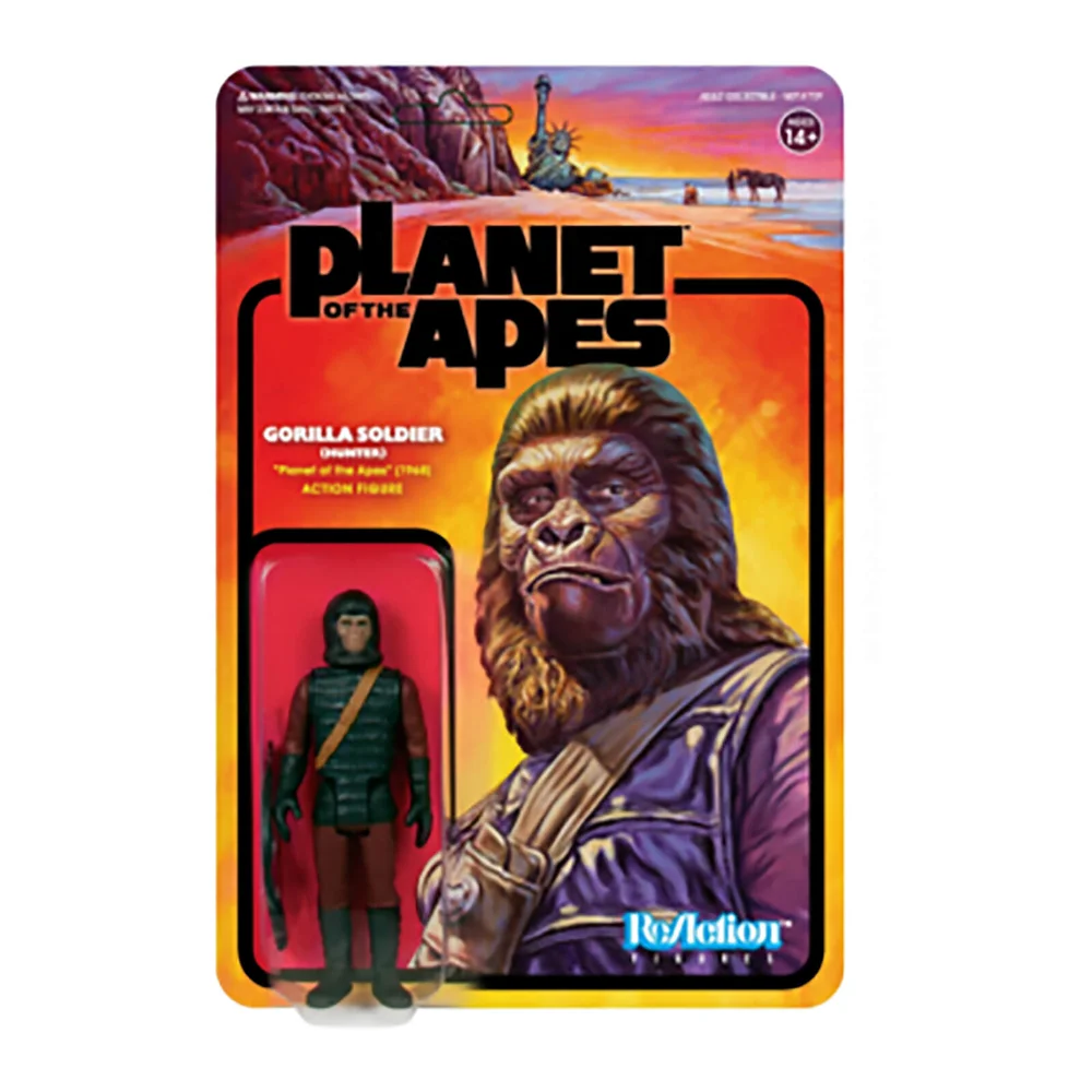 Super7 Planet of the Apes Wave 2 Ape Soldier 1 (Hunter) ReAction-Figur Bild 1