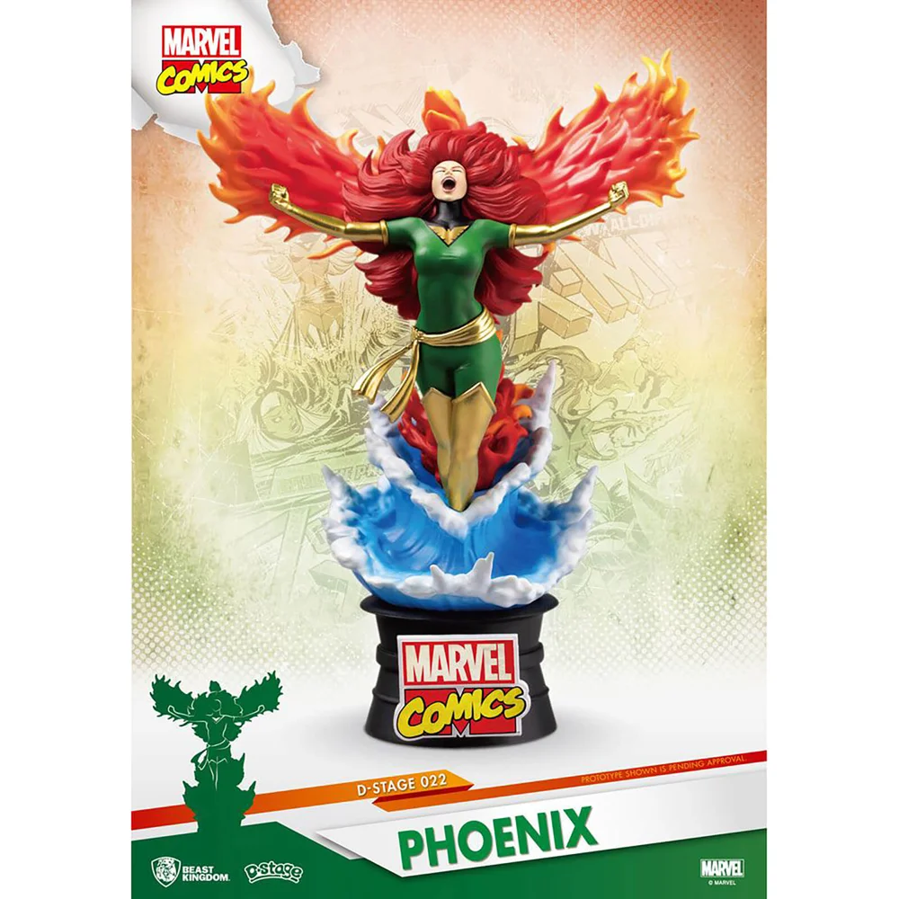 Beast Kingdom Marvel Comics D-Stage PVC Diorama X-Men Phoenix 15 cm Bild 1
