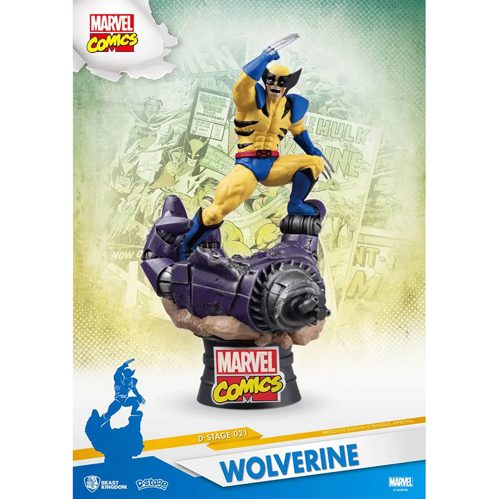 Beast Kingdom Marvel Comics D-Stage PVC Diorama X-Men Wolverine 15 cm Bild 1